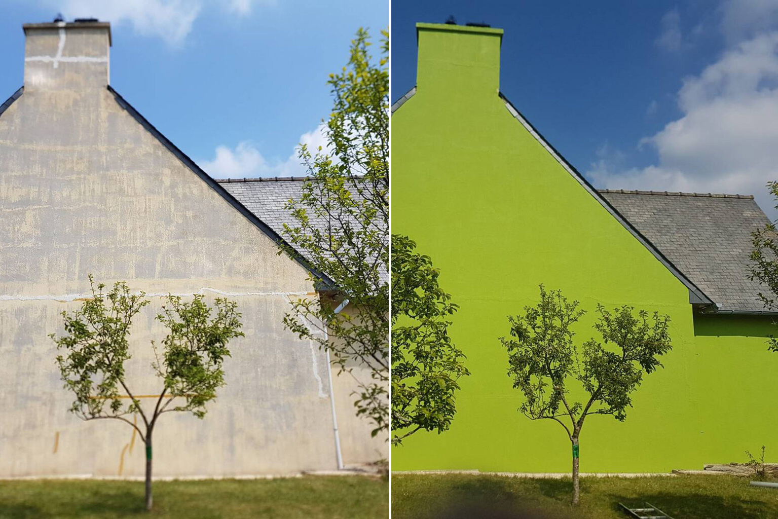 Ravalement de façade à Lesneven